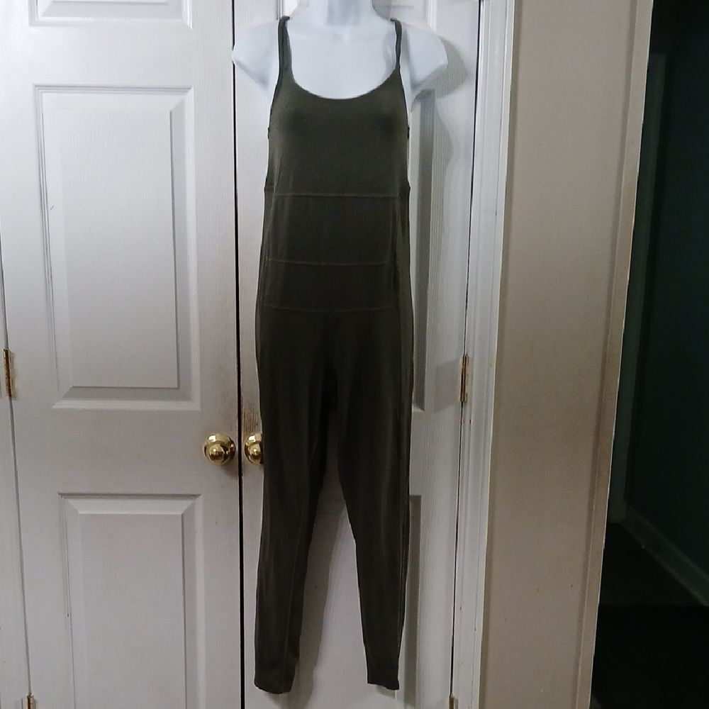 GAME olive green bodysuit jumpsuit romper Sz XS
